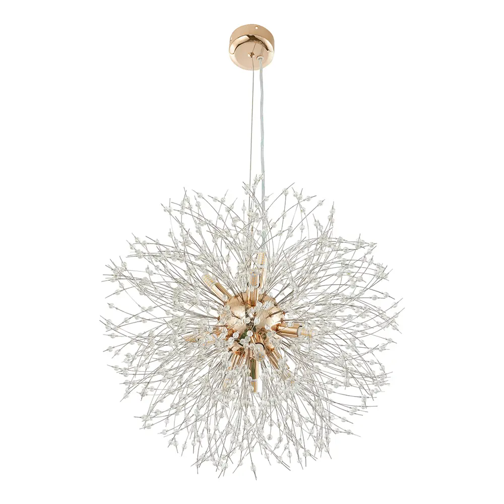 Фото 2 Светильник подвесной ARTE PERFETTO LUCE 3326.89347-D500/H550/G9-12 G 12 ламп 24 м² цвет золото Фото 2 Светильник подвесной ARTE PERFETTO LUCE 3326.89347-D500/H550/G9-12 G 12 ламп 24 м² цвет золото