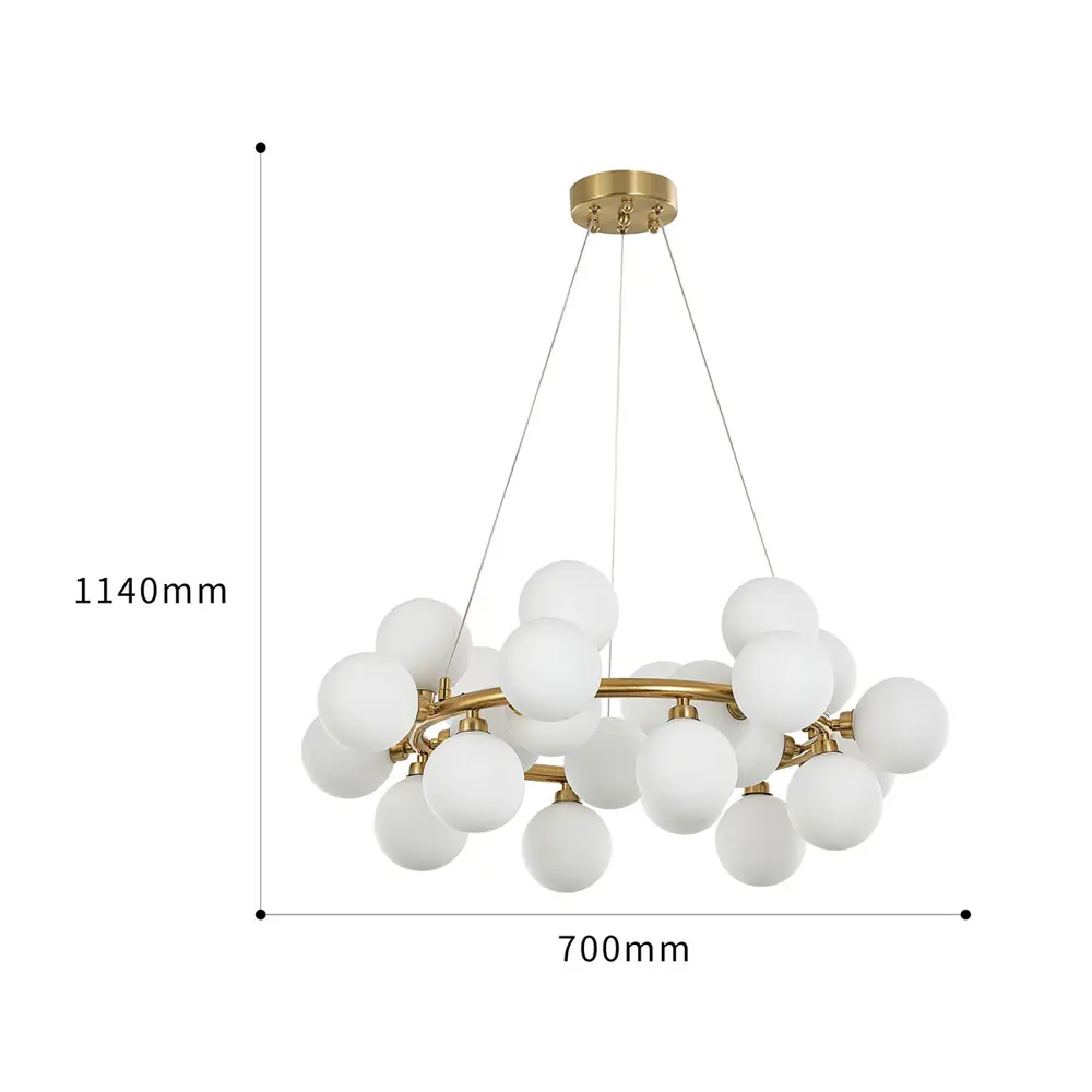 Фото 3 Светильник подвесной ARTE PERFETTO LUCE 3326.89355/AB-D700/G9-25 G 25 ламп 40 м² цвет золото Фото 3 Светильник подвесной ARTE PERFETTO LUCE 3326.89355/AB-D700/G9-25 G 25 ламп 40 м² цвет золото