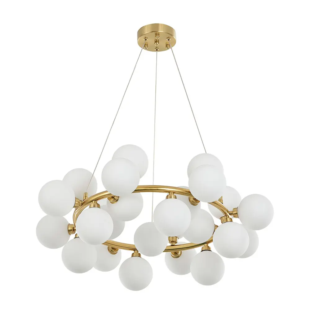 Фото 7 Светильник подвесной ARTE PERFETTO LUCE 3326.89355/AB-D700/G9-25 G 25 ламп 40 м² цвет золото Фото 7 Светильник подвесной ARTE PERFETTO LUCE 3326.89355/AB-D700/G9-25 G 25 ламп 40 м² цвет золото