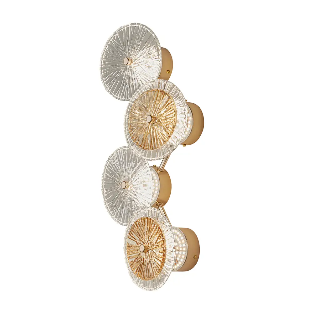 Фото 7 Настенный светильник светодиодный ARTE PERFETTO LUCE LED 3326.B2521-4-D250.H500.LED.G нейтральный белый свет цвет золото Фото 7 Настенный светильник светодиодный ARTE PERFETTO LUCE LED 3326.B2521-4-D250.H500.LED.G нейтральный белый свет цвет золото