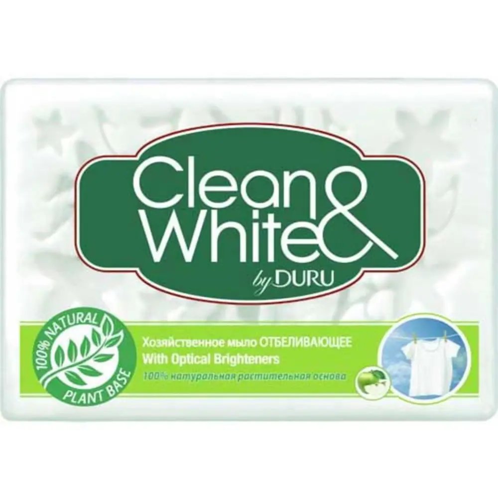 Фото Мыло хозяйственное Duru Clean and White отбеливающее 125 г Фото Мыло хозяйственное Duru Clean and White отбеливающее 125 г