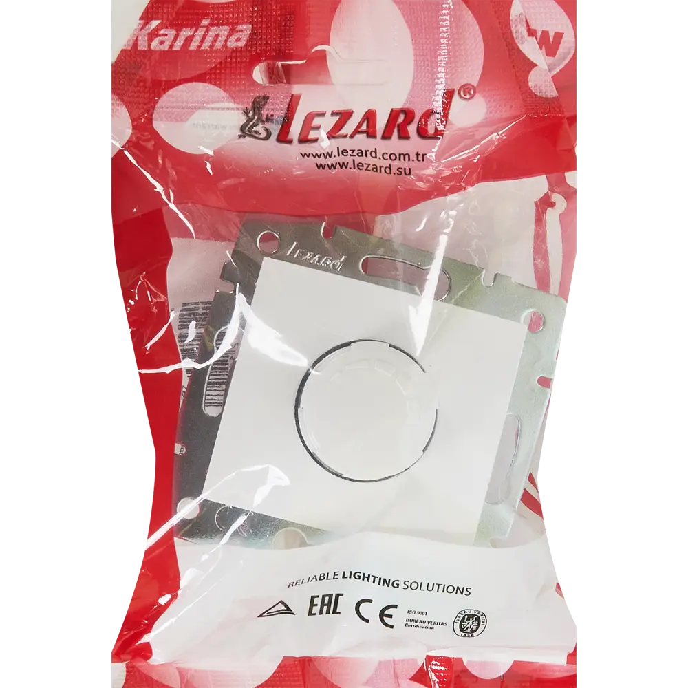 Фото 5 Диммер встраиваемый Lezard Karina 1000 Вт цвет белый Фото 5 Диммер встраиваемый Lezard Karina 1000 Вт цвет белый