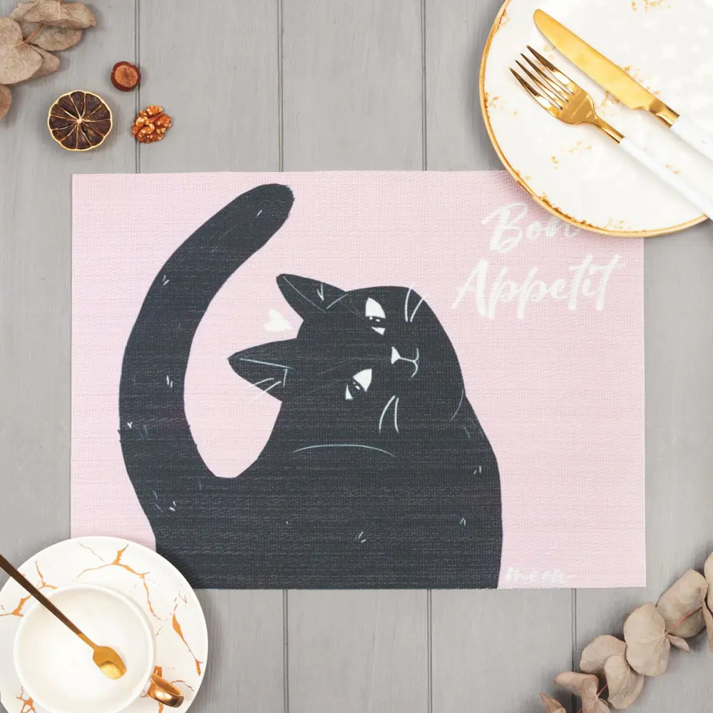 Фото 2 Салфетка на стол Доляна "Bon appetit" ПВХ 29x40 см Фото 2 Салфетка на стол Доляна "Bon appetit" ПВХ 29x40 см