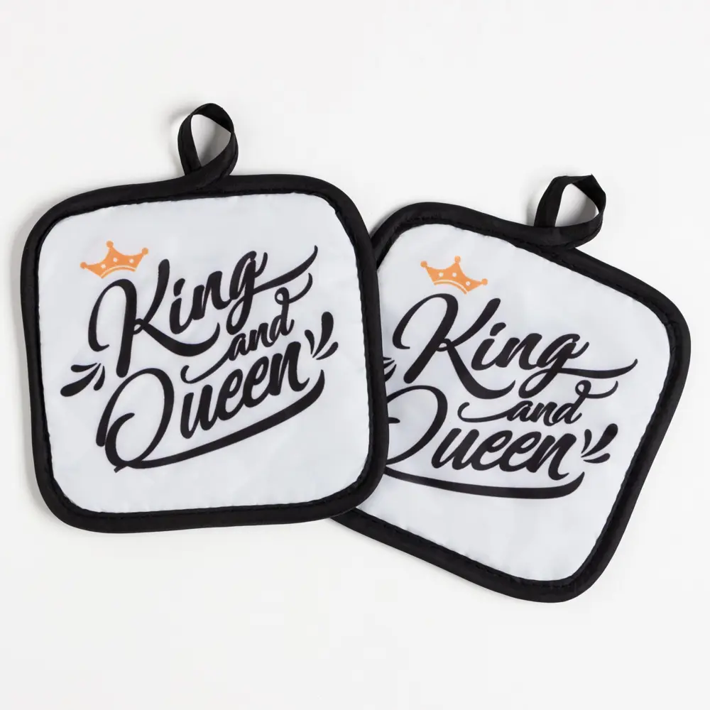 Фото 2 Прихватка Доляна Queen 17x17 см полиэстер цвет белый 7532542 Фото 2 Прихватка Доляна Queen 17x17 см полиэстер цвет белый 7532542