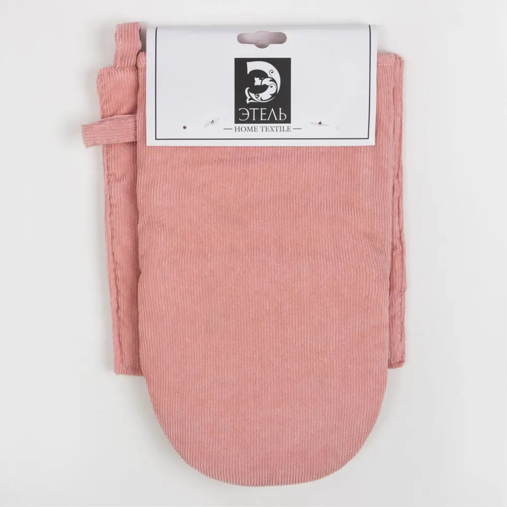 Фото 6 Прихватка Этель Этель Классика 19x19 см полиэстер цвет розовый 6870964