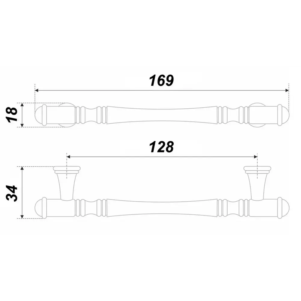 Фото 4 Мебельная ручка-скоба Boyard RS312AB.4/128 старинная латунь 128 мм Фото 4 Мебельная ручка-скоба Boyard RS312AB.4/128 старинная латунь 128 мм