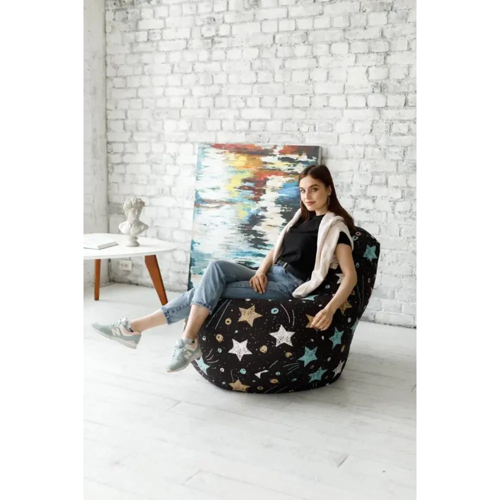 Фото 3 Кресло-мешок Груша Dreambag Star 2xL велюр 95x95x135см разноцветный Фото 3 Кресло-мешок Груша Dreambag Star 2xL велюр 95x95x135см разноцветный