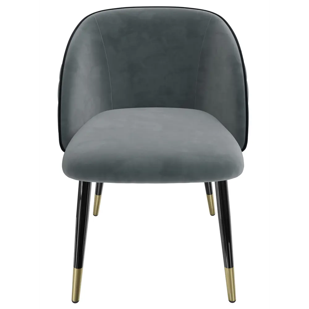 Фото 2 Стул Milavio Леон 11/24 Ч/З 83x58x50 см ткань цвет серый ножки черные Фото 2 Стул Milavio Леон 11/24 Ч/З 83x58x50 см ткань цвет серый ножки черные