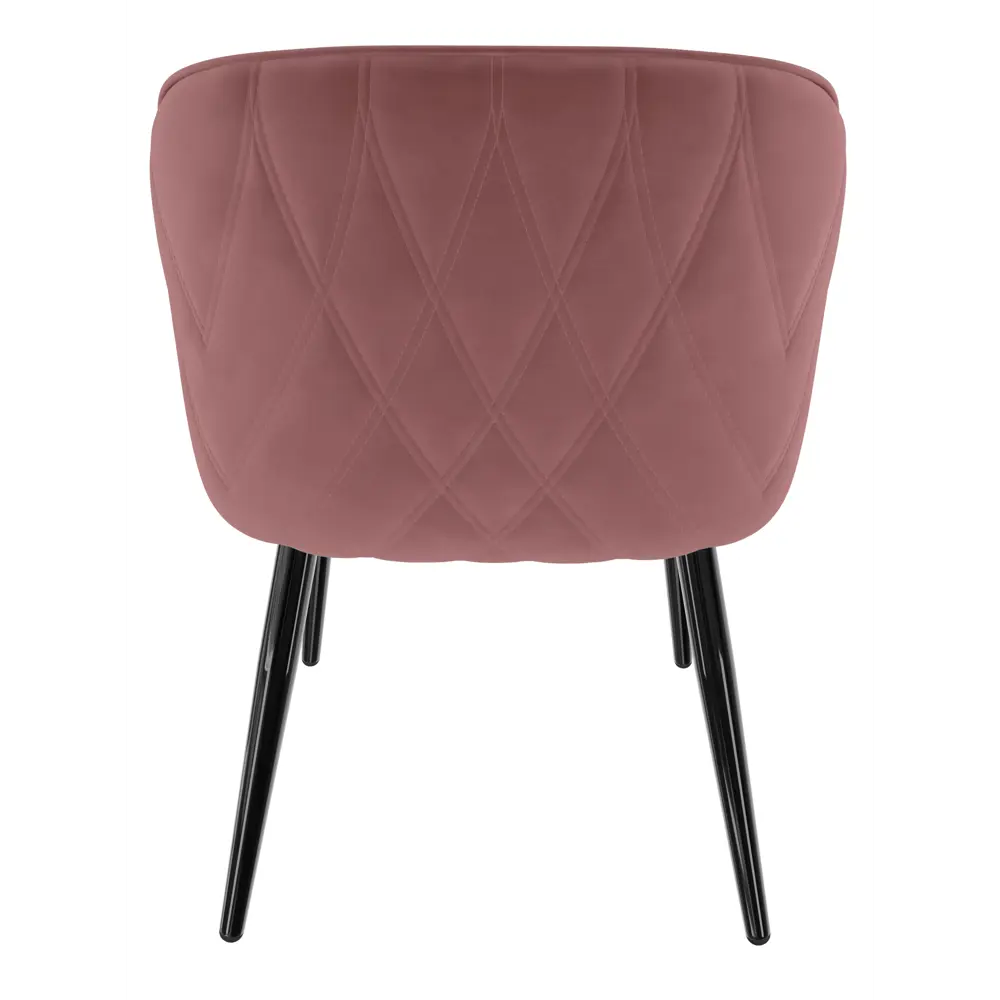 Фото 6 Стул Milavio Леон 22 Ч 83x58x50 см ткань цвет розовый ножки черные Фото 6 Стул Milavio Леон 22 Ч 83x58x50 см ткань цвет розовый ножки черные