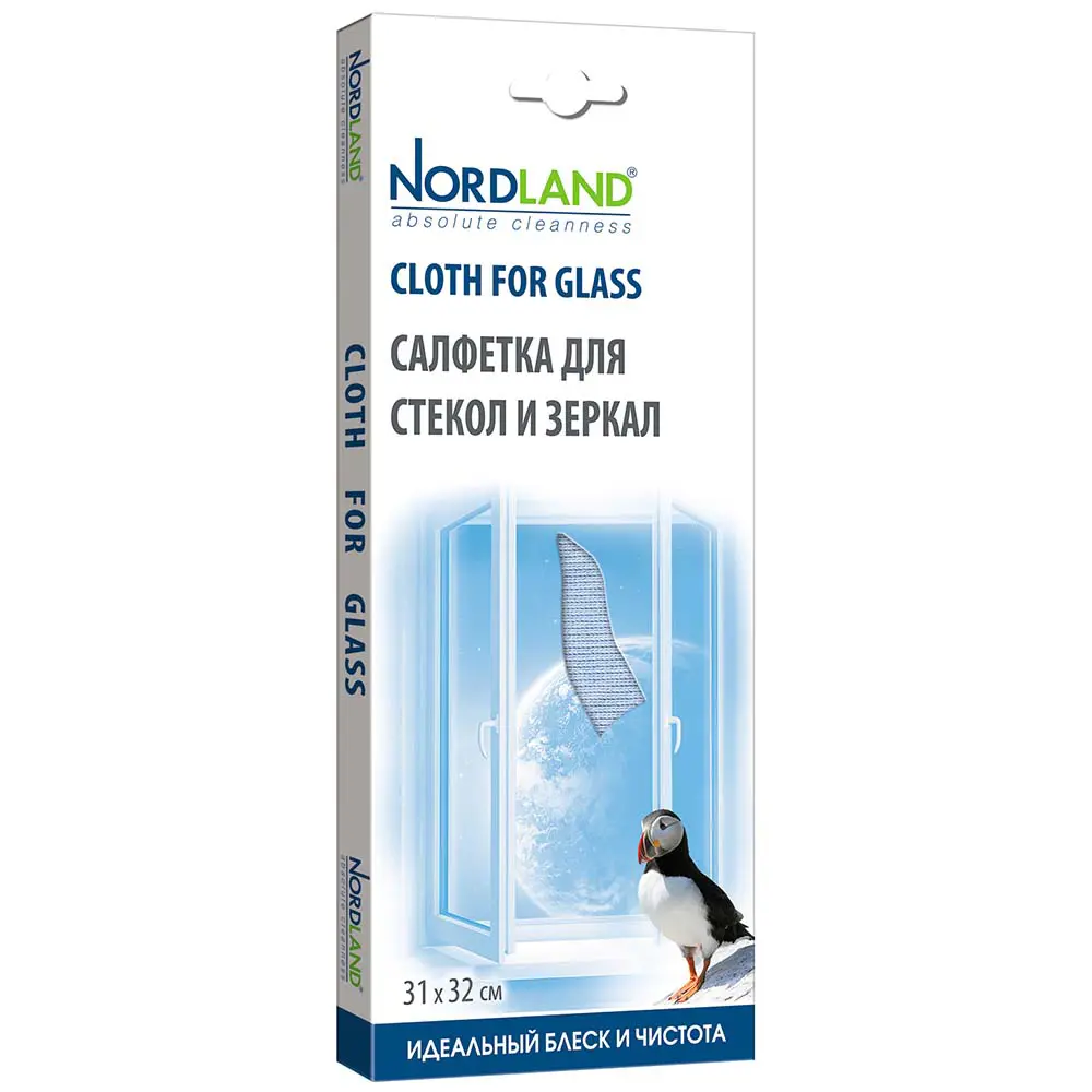 Фото Салфетка для стекол и зеркал NORDLAND 31x32 см полиэстер Фото Салфетка для стекол и зеркал NORDLAND 31x32 см полиэстер