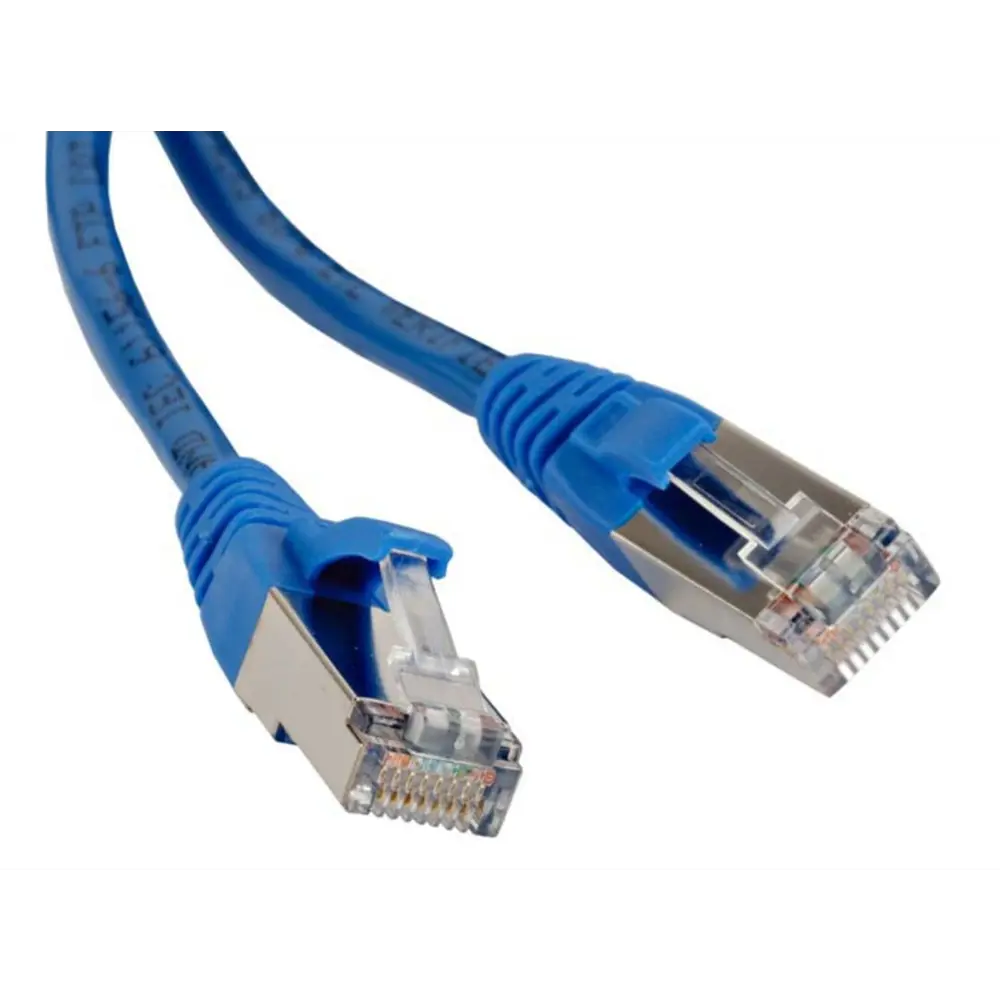 Фото Патч-корд Hyperline F/UTP экранированный Cat.5e LSZH 2 м синий Фото Патч-корд Hyperline F/UTP экранированный Cat.5e LSZH 2 м синий