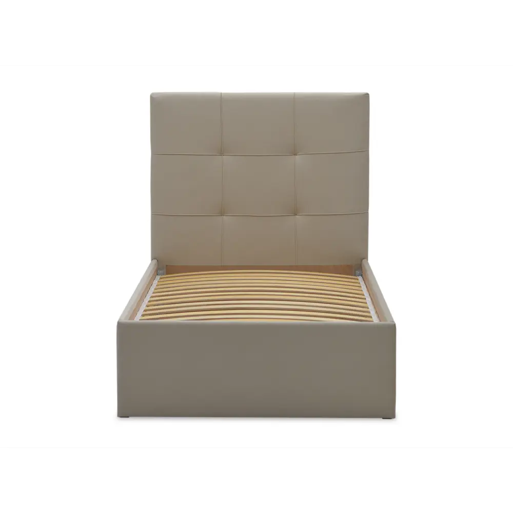 Фото 6 Кровать Ладья Келли 90x200 см ЛДСП цвет бежевый