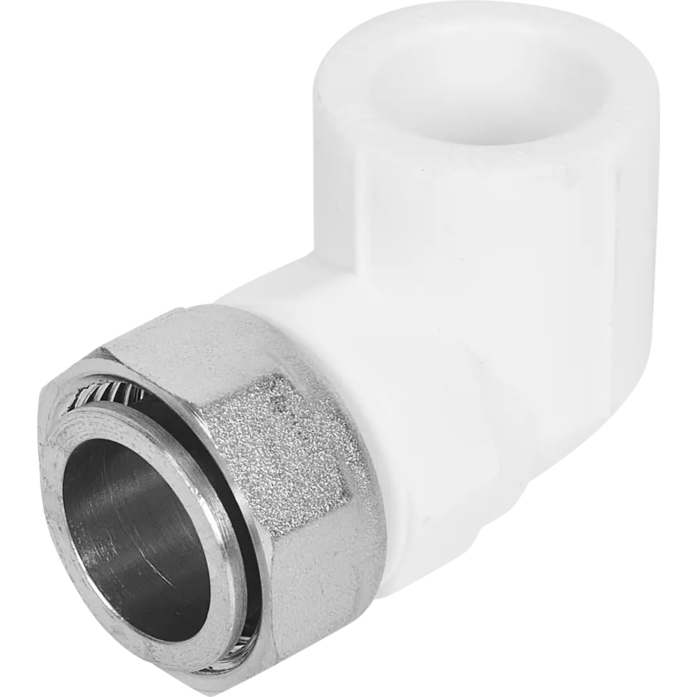 Фото Угол комбинированный 90° Valtec 3/4"x20 мм ВР ВП полипропилен VTP.758.0.02005