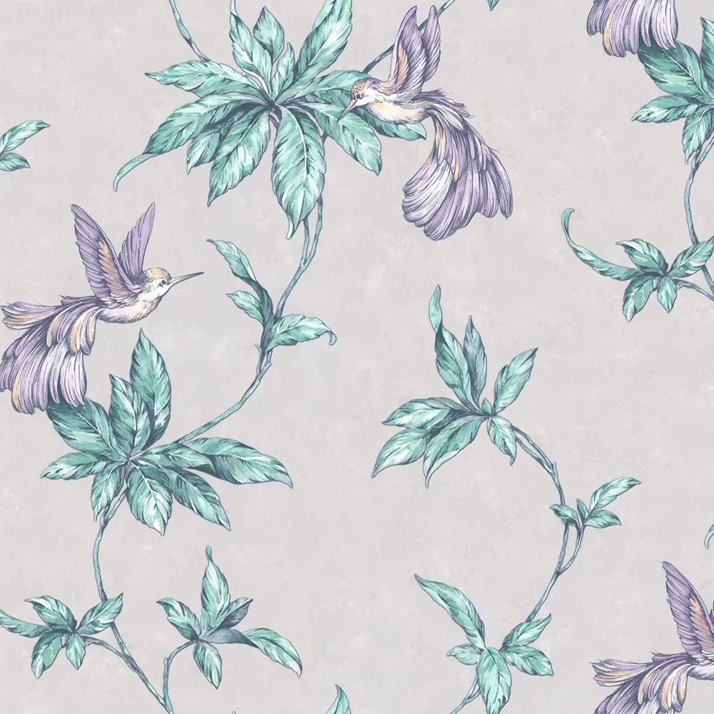 Фото Обои флизелиновые Home Color Colibri серые HC71541-14 1.06 м Фото Обои флизелиновые Home Color Colibri серые HC71541-14 1.06 м