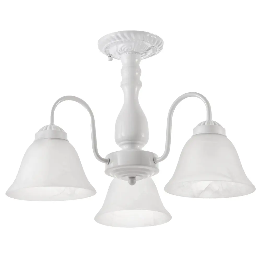 Фото Светильник подвесной BAYERLUX 7915032 Классика 3 лампы 9 м² цвет белый Фото Светильник подвесной BAYERLUX 7915032 Классика 3 лампы 9 м² цвет белый