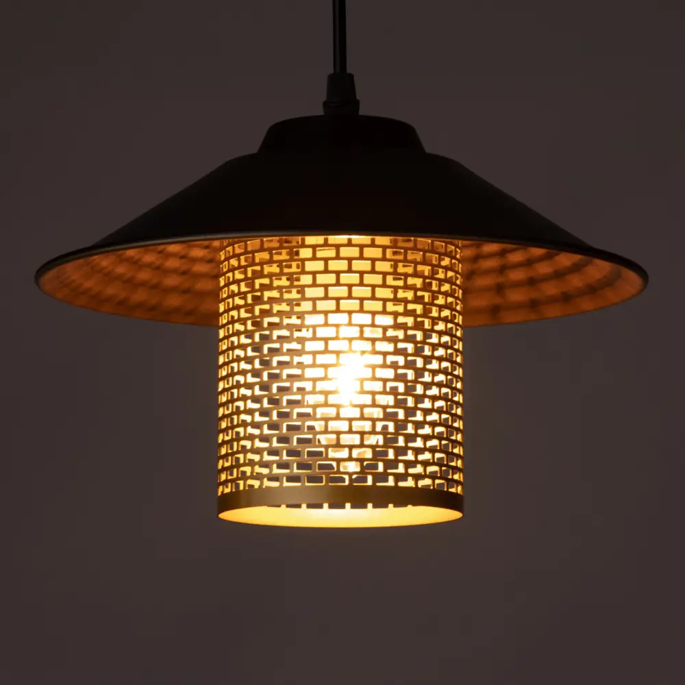 Фото 4 Светильник подвесной BAYERLUX 7586394 Туаз 1 лампа 2 м² цвет черный Фото 4 Светильник подвесной BAYERLUX 7586394 Туаз 1 лампа 2 м² цвет черный