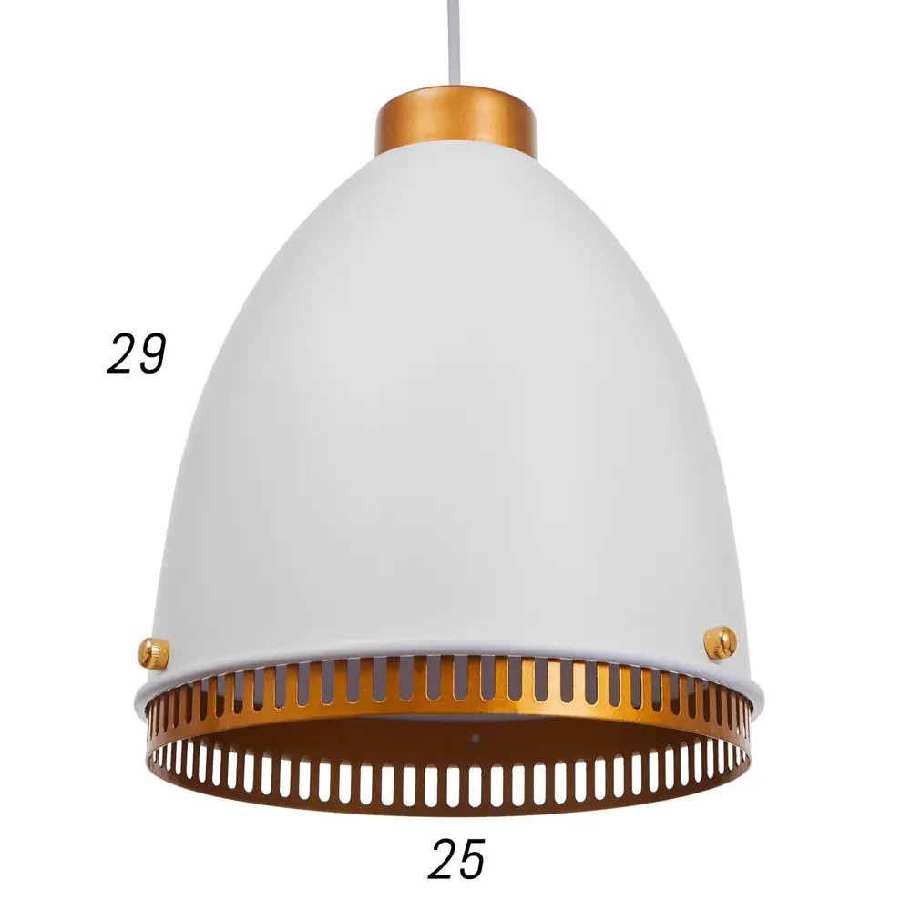 Фото 4 Светильник подвесной BAYERLUX 1658 1 лампа 2 м² цвет белый