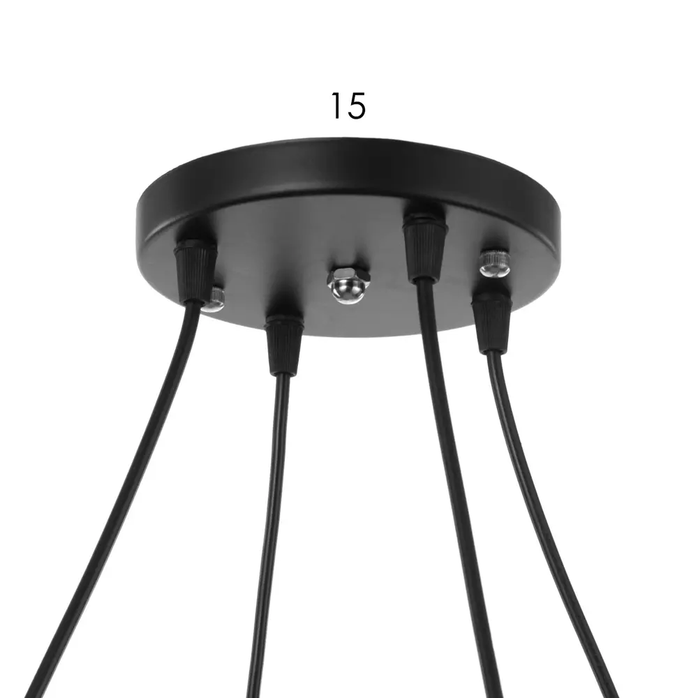 Фото 6 Светильник подвесной BAYERLUX 2097 4 лампы 8 м² цвет черный