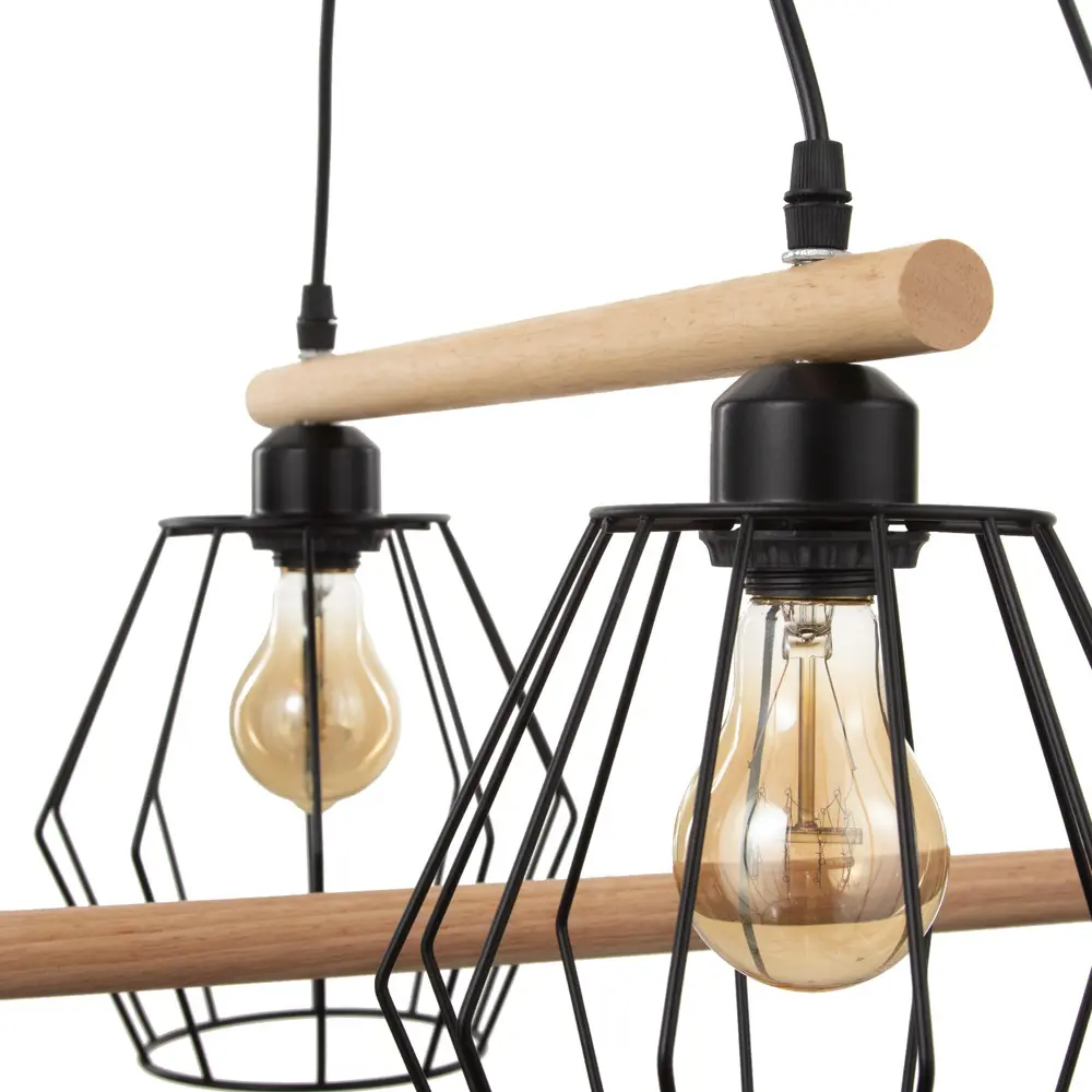 Фото 5 Светильник подвесной BAYERLUX 2097 4 лампы 8 м² цвет черный