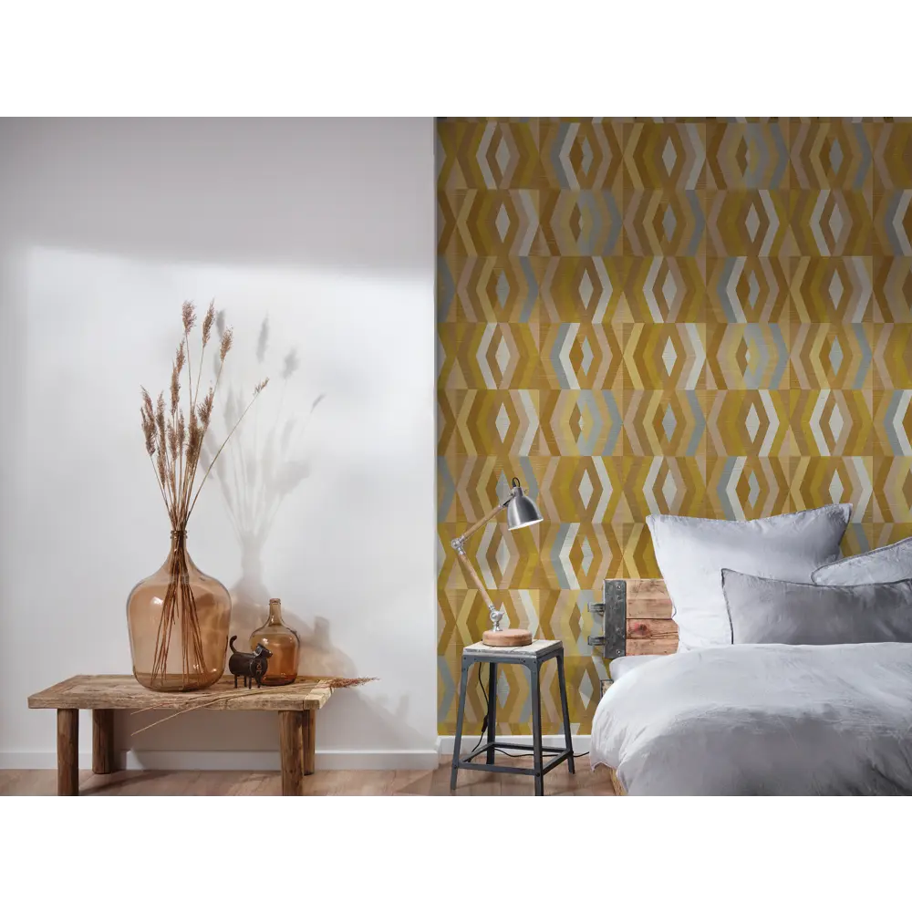 Фото 5 Обои флизелиновые A.S. Création Geo Nordic желтые 375333 0.53 м Фото 5 Обои флизелиновые A.S. Création Geo Nordic желтые 375333 0.53 м