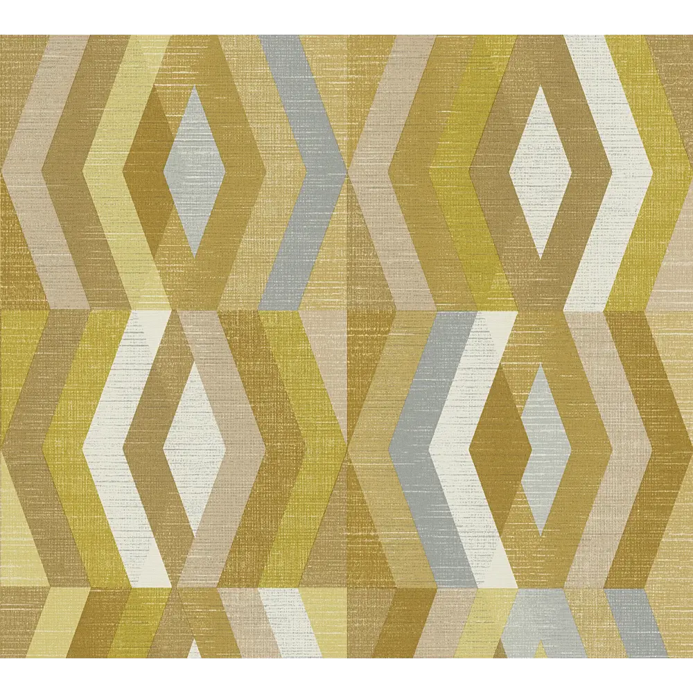 Фото Обои флизелиновые A.S. Création Geo Nordic желтые 375333 0.53 м Фото Обои флизелиновые A.S. Création Geo Nordic желтые 375333 0.53 м