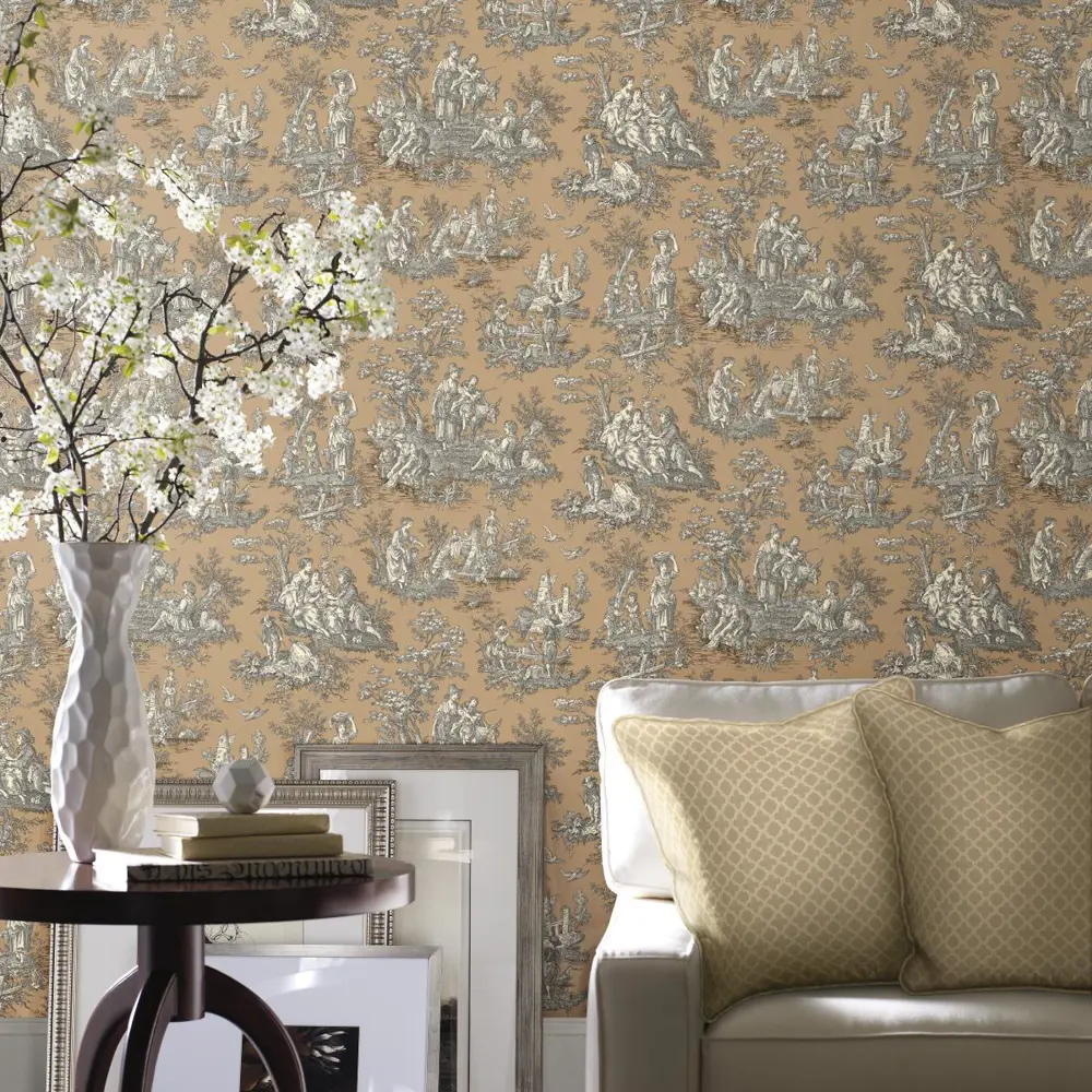 Фото 2 Обои бумажные York Wallcoverings Waverly Classics WA7832, 0.52 м, желтые Фото 2 Обои бумажные York Wallcoverings Waverly Classics WA7832, 0.52 м, желтые