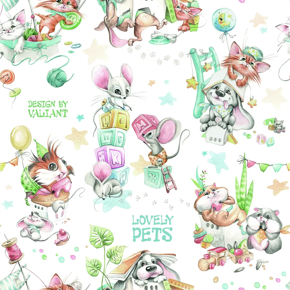 Фото 5 Подвесной органайзер Valiant Lovely Pets Yellow LPY-B-S7 55x41x1 см цвет желтый
