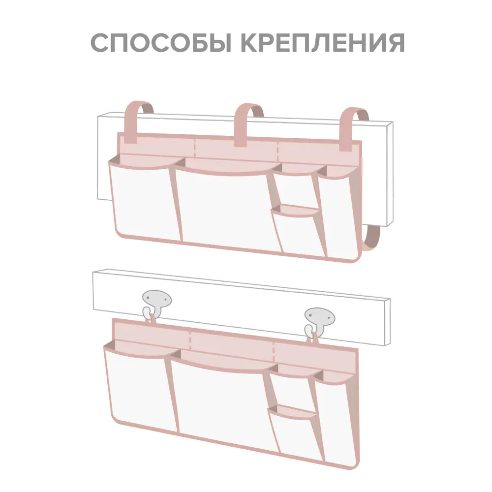 Фото 4 Подвесной органайзер Valiant Путешастики Pink KTRP-B-S5 60x25x1 см цвет розовый Фото 4 Подвесной органайзер Valiant Путешастики Pink KTRP-B-S5 60x25x1 см цвет розовый