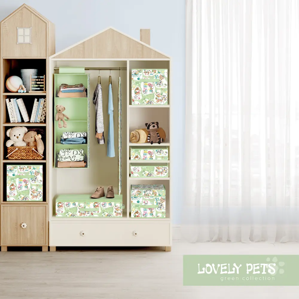 Фото 7 Подвесной органайзер Valiant Lovely Pets Green LPG-B-S5 60x25x1 см цвет зеленый Фото 7 Подвесной органайзер Valiant Lovely Pets Green LPG-B-S5 60x25x1 см цвет зеленый