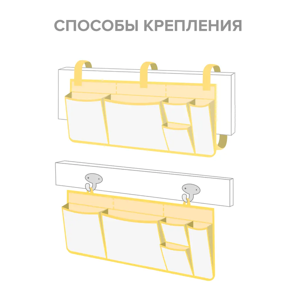 Фото 4 Подвесной органайзер Valiant Lovely Pets Yellow LPY-B-S5 60x25x1 см цвет желтый Фото 4 Подвесной органайзер Valiant Lovely Pets Yellow LPY-B-S5 60x25x1 см цвет желтый