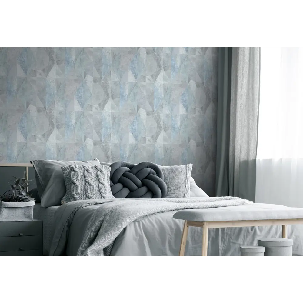 Фото 2 Обои флизелиновые Ateliero Anri 1.06 м голубые 88172-04 Фото 2 Обои флизелиновые Ateliero Anri 1.06 м голубые 88172-04