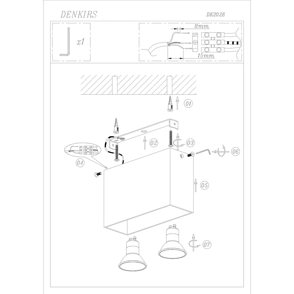 Фото 3 Светильник точечный светодиодный накладной DENKIRS DK2028-WH 3 м² нейтральный белый свет цвет белый Фото 3 Светильник точечный светодиодный накладной DENKIRS DK2028-WH 3 м² нейтральный белый свет цвет белый