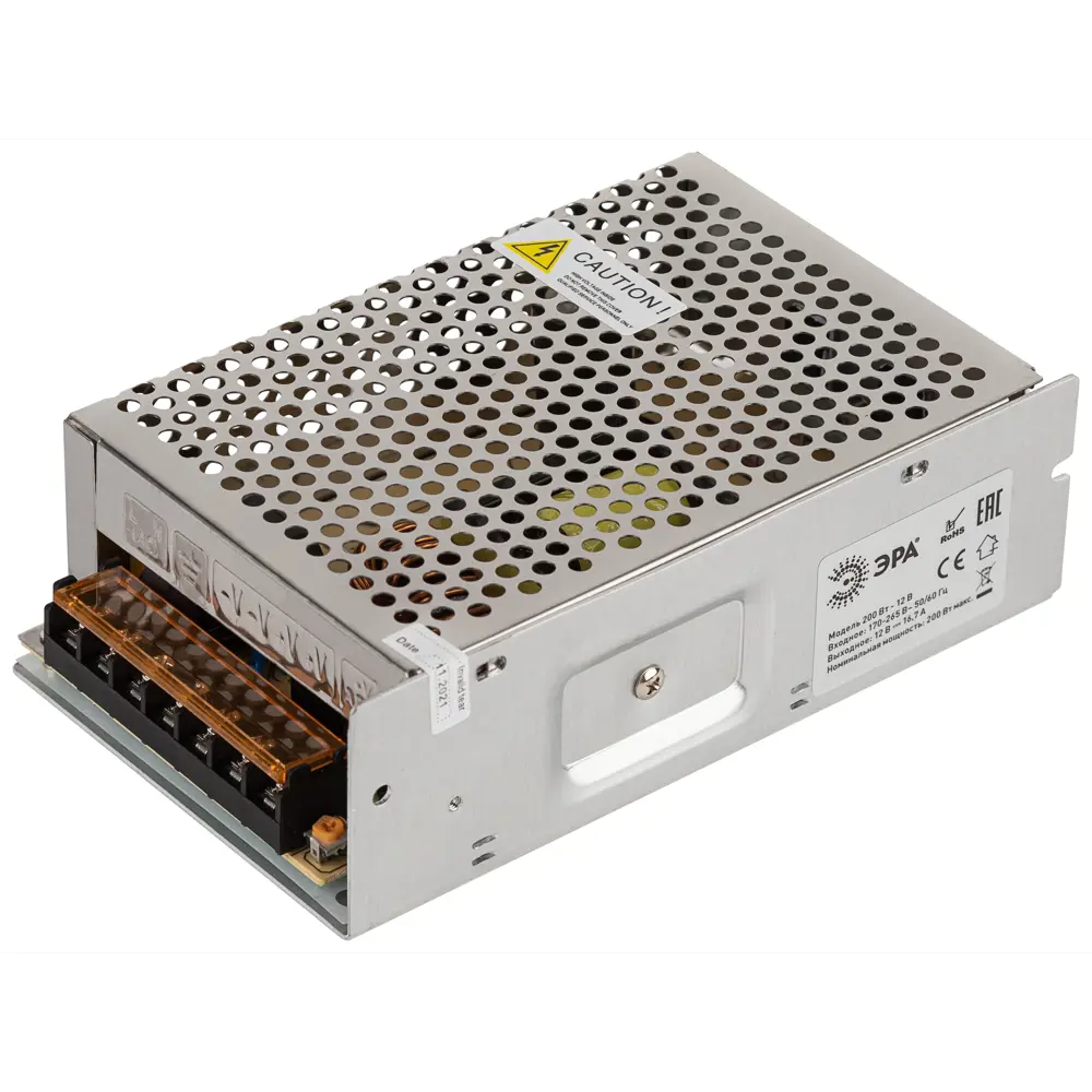 Фото Источник питания ЭРА LP-LED-200W-IP20-12V-M Б0044743 цвет серый серебристый Фото Источник питания ЭРА LP-LED-200W-IP20-12V-M Б0044743 цвет серый серебристый