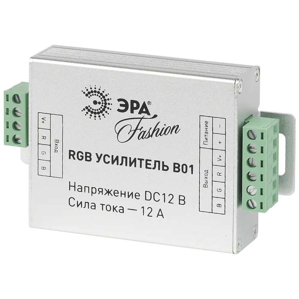 Фото Усилитель сигнала ЭРА RGBpower-12-B01 Б0008060 цвет серый серебристый