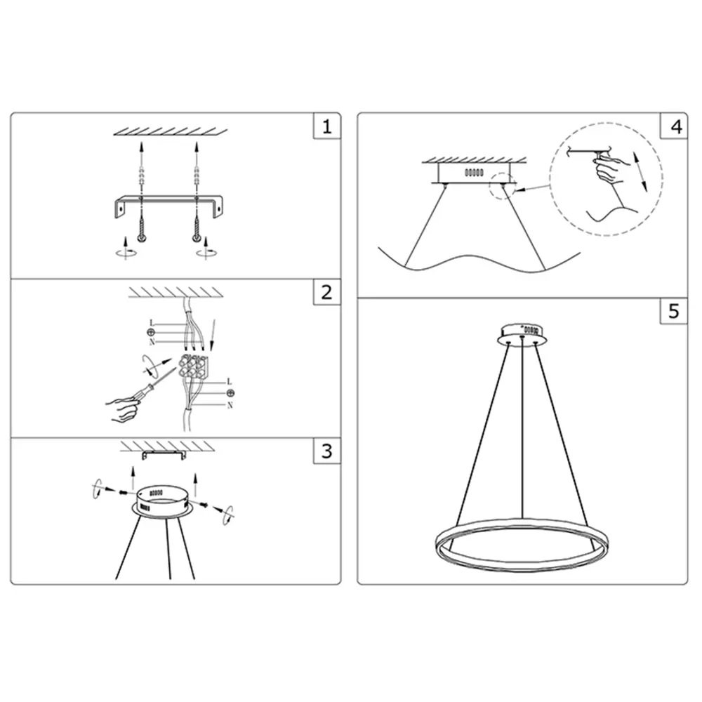 Фото 2 Светильник подвесной светодиодный KINK LIGHT 08213.19A(3000K) Тор 10 м² нейтральный белый свет цвет черный Фото 2 Светильник подвесной светодиодный KINK LIGHT 08213.19A(3000K) Тор 10 м² нейтральный белый свет цвет черный