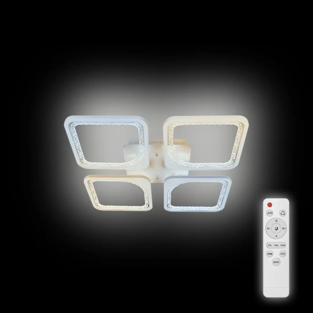 Фото 2 Люстра потолочная светодиодная RITTER 52036 8 MONDELLO 44 м² изменение оттенков белого цвет белый