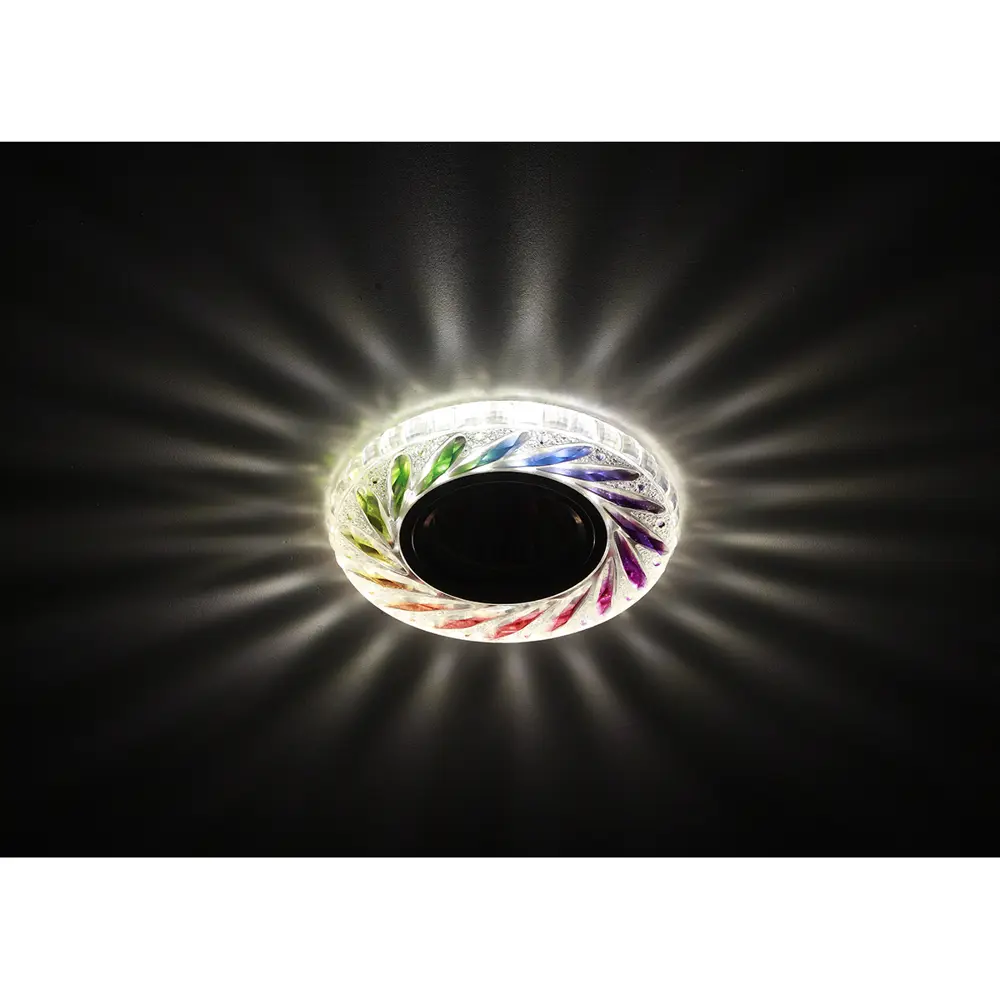 Фото Светильник точечный светодиодный встраиваемый ЭРА DK LD13 SL RGB/WH B0028090 3 м² нейтральный белый свет цвет прозрачный Фото Светильник точечный светодиодный встраиваемый ЭРА DK LD13 SL RGB/WH B0028090 3 м² нейтральный белый свет цвет прозрачный