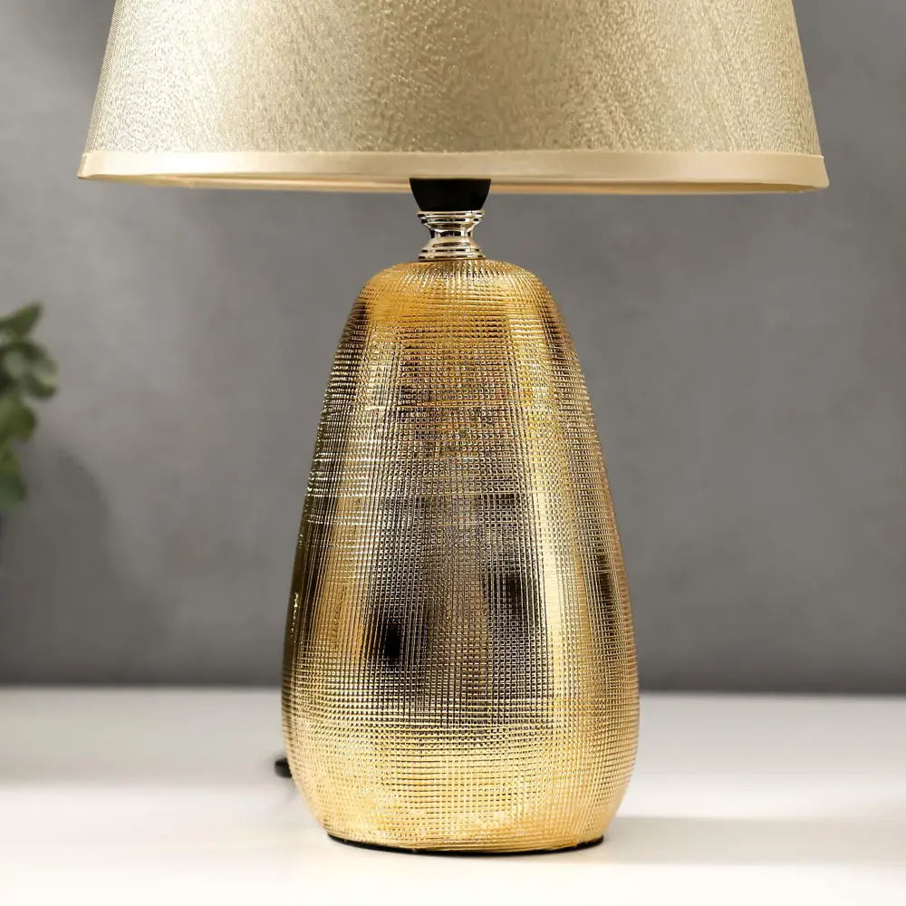 Фото 5 Настольная лампа RISALUX 5469649 цвет жёлтый золотой Фото 5 Настольная лампа RISALUX 5469649 цвет жёлтый золотой