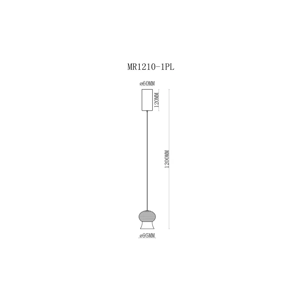 Фото 2 Светильник подвесной светодиодный MYFAR MR1210-1PL Jane 4 м² теплый белый свет цвет золото Фото 2 Светильник подвесной светодиодный MYFAR MR1210-1PL Jane 4 м² теплый белый свет цвет золото