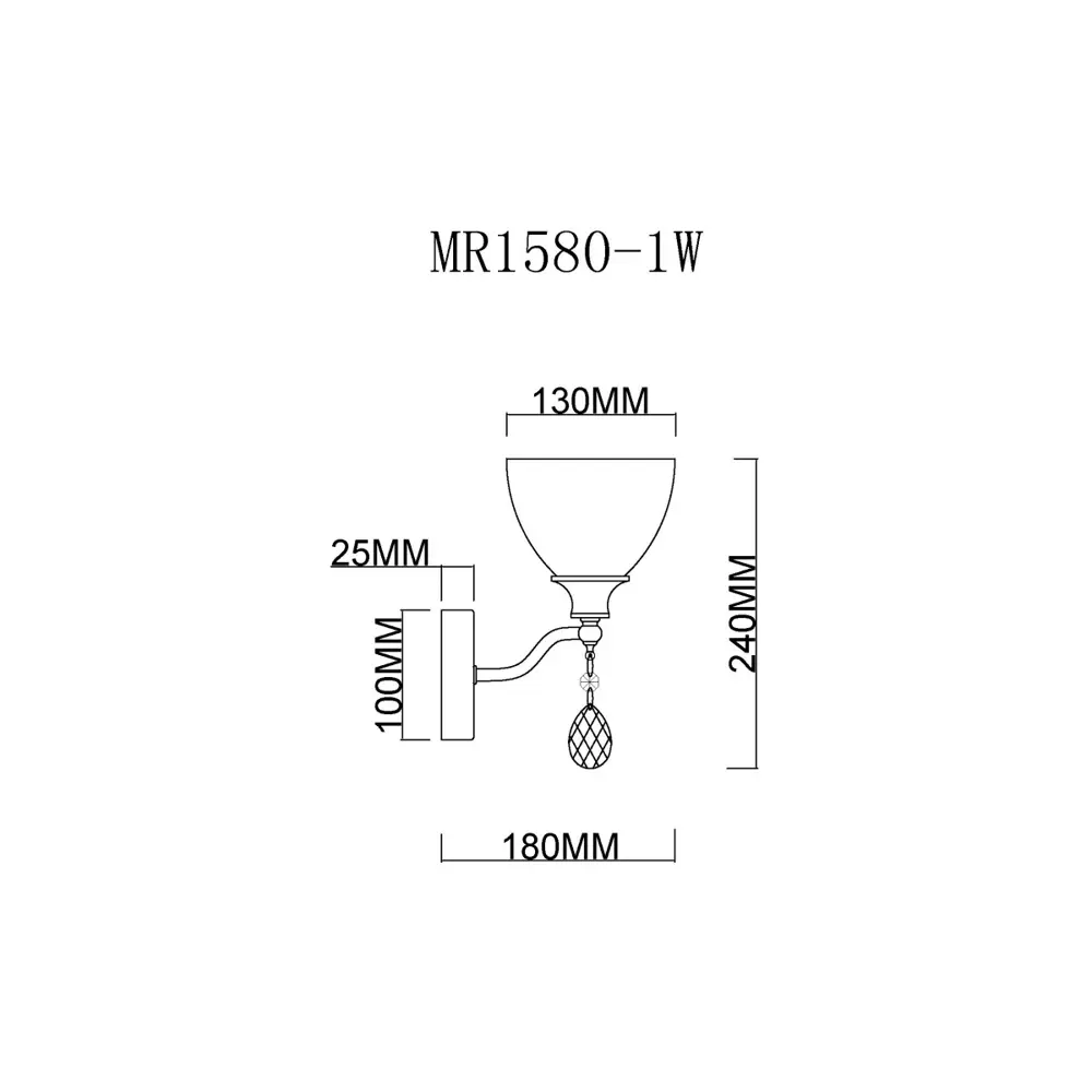 Фото 2 Настенный светильник MYFAR MR1580-1W Mistic цвет бронза Фото 2 Настенный светильник MYFAR MR1580-1W Mistic цвет бронза