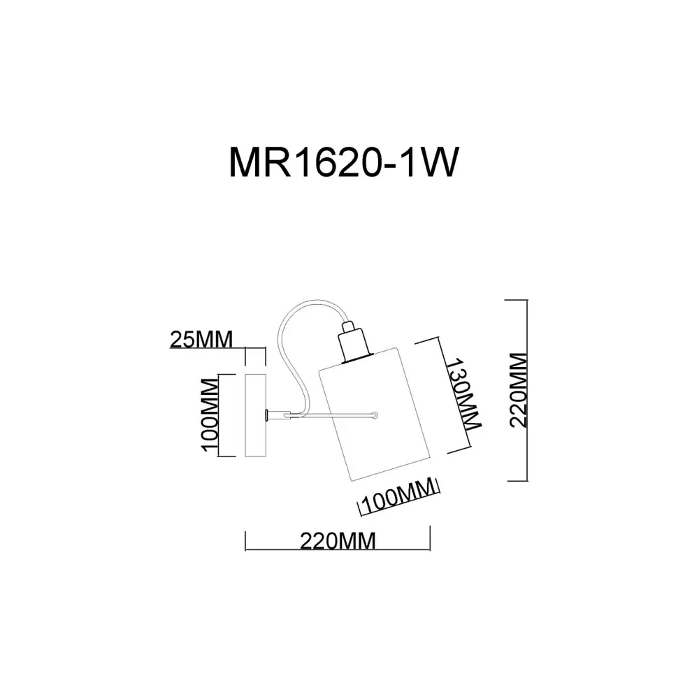 Фото 2 Настенный светильник MYFAR MR1620-1W цвет хром