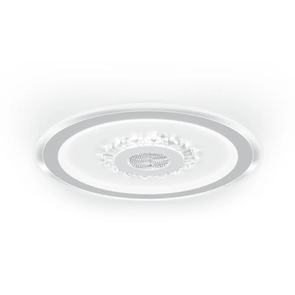 Фото 2 Люстра потолочная светодиодная RITTER 52369 7 CRYSTAL 3D 39 м² изменение оттенков белого цвет белый Фото 2 Люстра потолочная светодиодная RITTER 52369 7 CRYSTAL 3D 39 м² изменение оттенков белого цвет белый