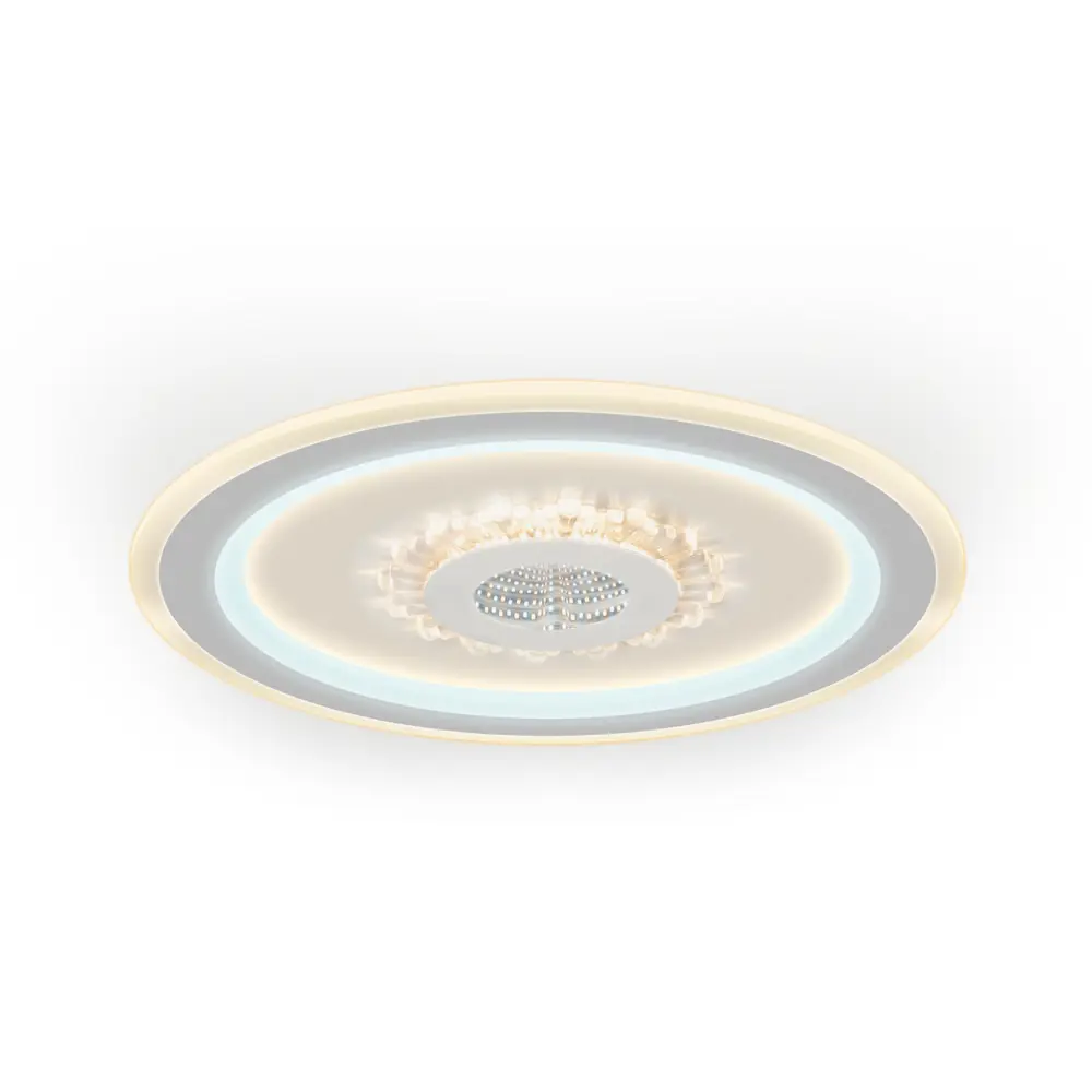 Фото 4 Люстра потолочная светодиодная RITTER 52369 7 CRYSTAL 3D 39 м² изменение оттенков белого цвет белый Фото 4 Люстра потолочная светодиодная RITTER 52369 7 CRYSTAL 3D 39 м² изменение оттенков белого цвет белый