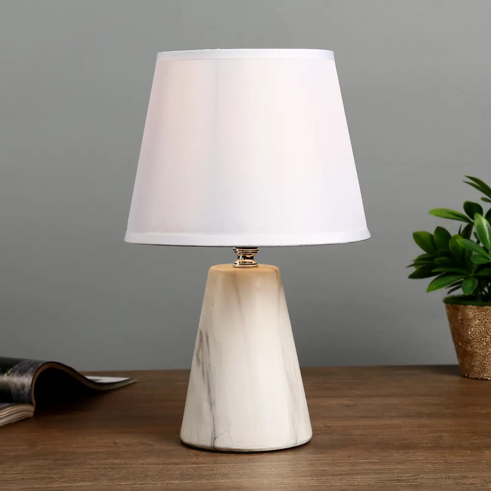 Фото 2 Настольная лампа RISALUX 4301235 цвет белый Фото 2 Настольная лампа RISALUX 4301235 цвет белый