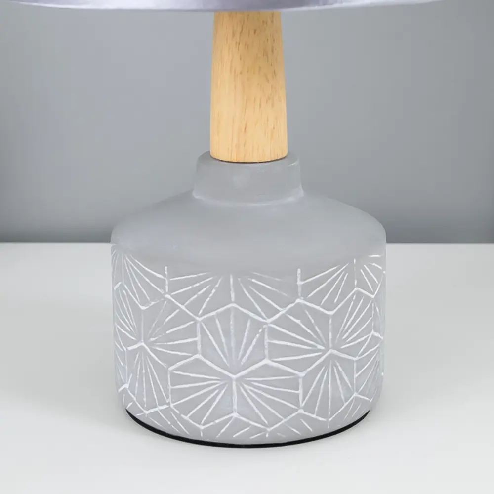 Фото 4 Настольная лампа RISALUX СВ-92 цвет серый серебристый Фото 4 Настольная лампа RISALUX СВ-92 цвет серый серебристый