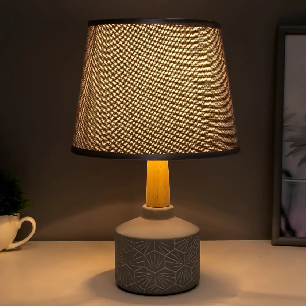 Фото 3 Настольная лампа RISALUX СВ-92 цвет серый серебристый Фото 3 Настольная лампа RISALUX СВ-92 цвет серый серебристый