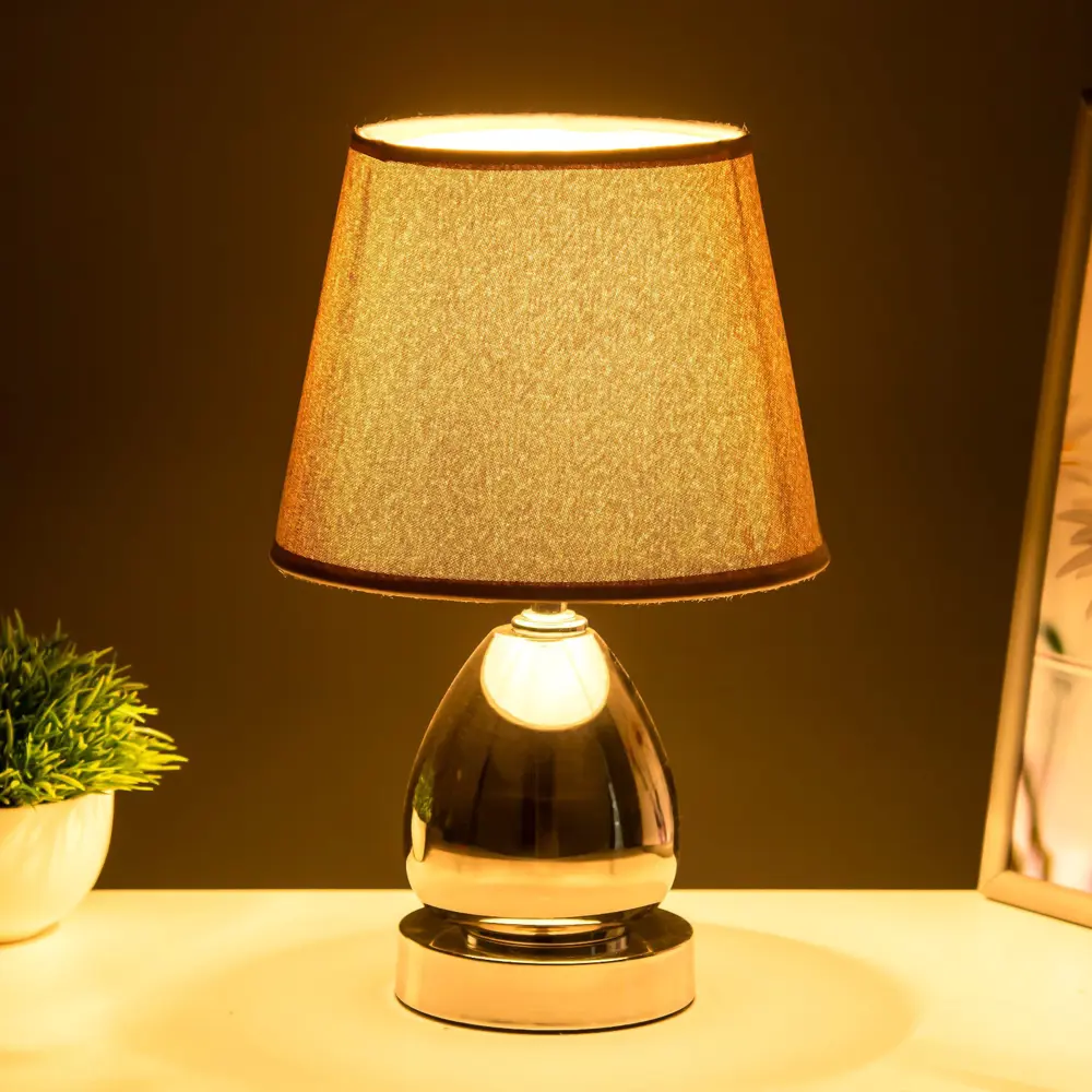 Фото 3 Настольная лампа RISALUX F761TT-840 9346646 цвет серый серебристый Фото 3 Настольная лампа RISALUX F761TT-840 9346646 цвет серый серебристый