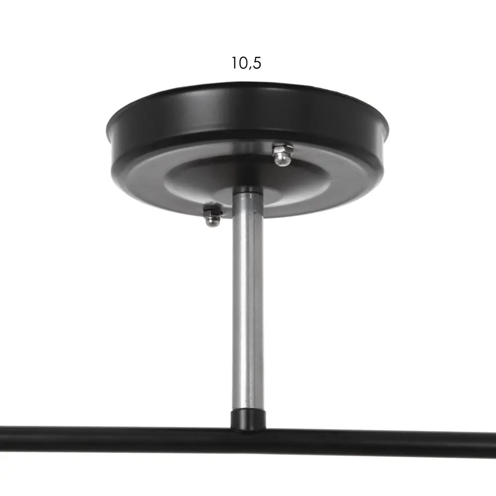 Фото 5 Люстра потолочная BAYERLUX 9049713 2 лампы 6 м² цвет черный