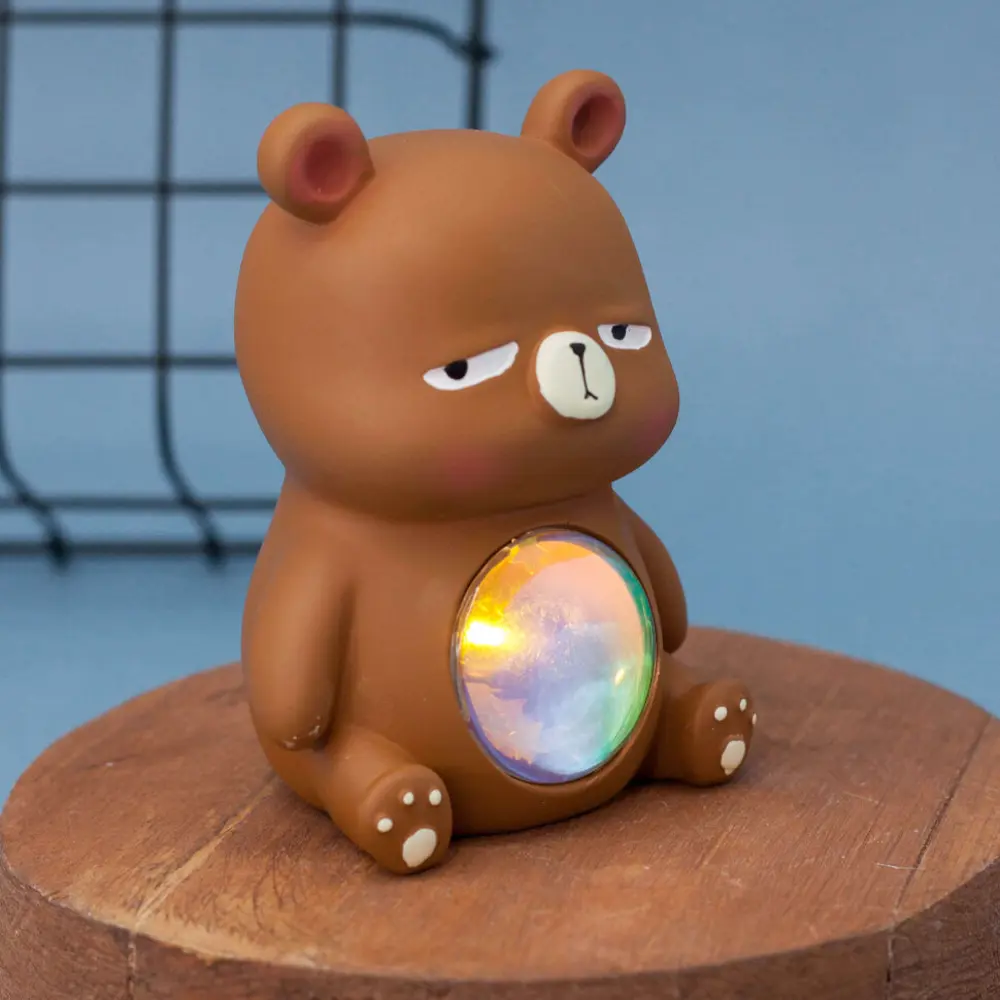 Фото 3 Ночник светодиодный NOBRAND Bear на батарейках, с выключателем Фото 3 Ночник светодиодный NOBRAND Bear на батарейках, с выключателем