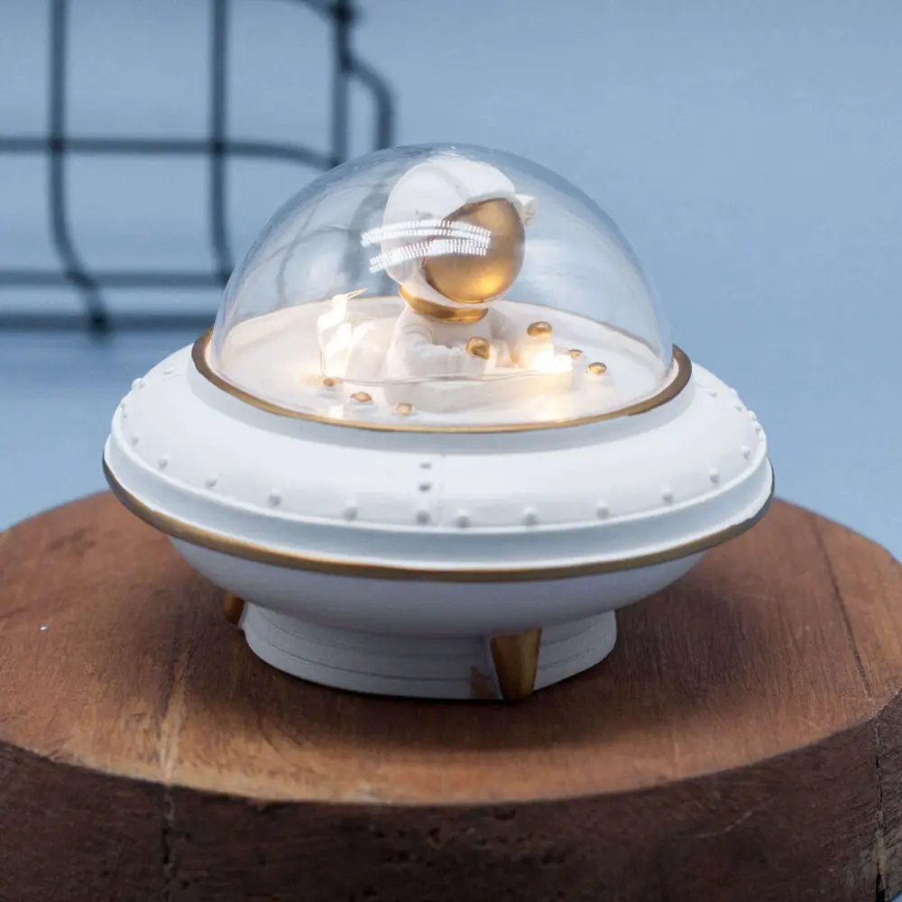 Фото Ночник светодиодный NOBRAND Flying saucer 83 9018-31B на батарейках, с выключателем Фото Ночник светодиодный NOBRAND Flying saucer 83 9018-31B на батарейках, с выключателем